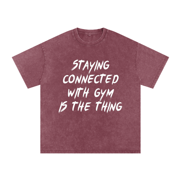 Unisex Snow Washed Oversized Cotton T-Shirt