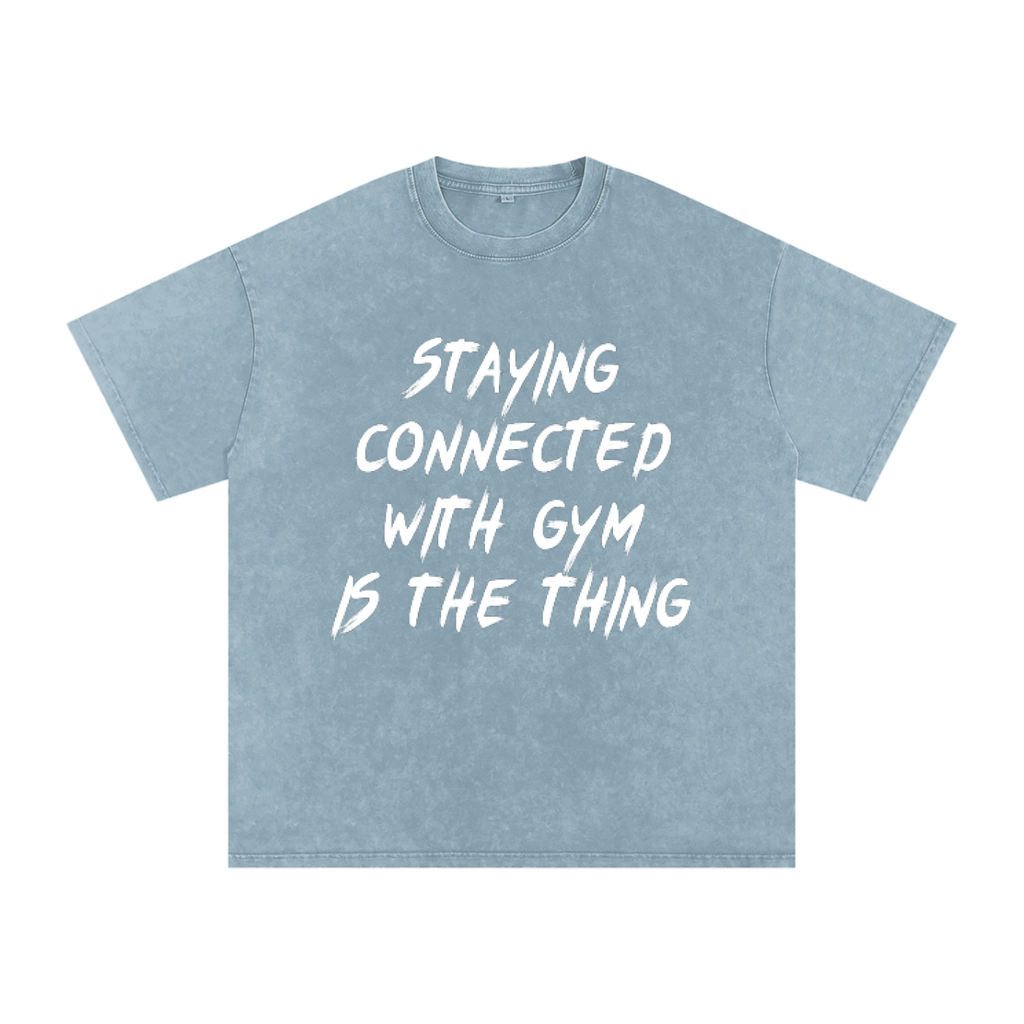 Unisex Snow Washed Oversized Cotton T-Shirt