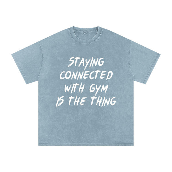 Unisex Snow Washed Oversized Cotton T-Shirt
