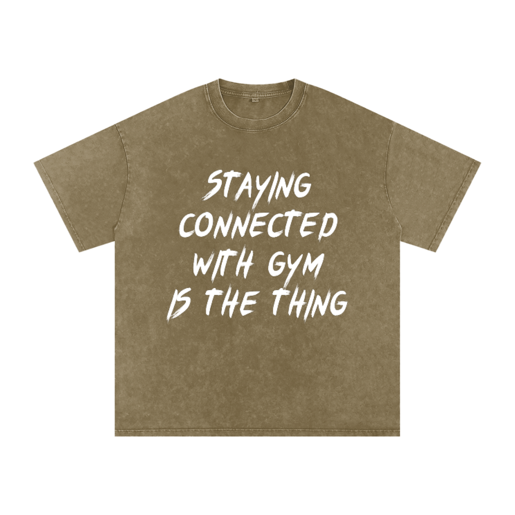 Unisex Snow Washed Oversized Cotton T-Shirt