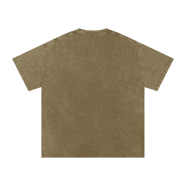 Unisex Snow Washed Oversized Cotton T-Shirt