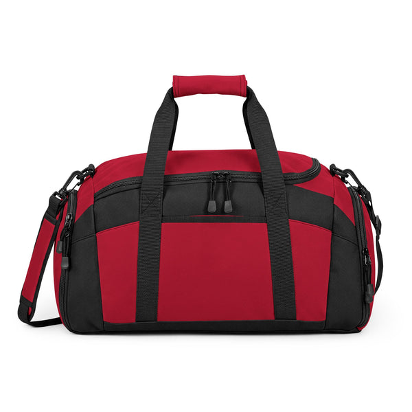 Black Performance Gym Duffle Bag with Adjustable Shoulder Strap