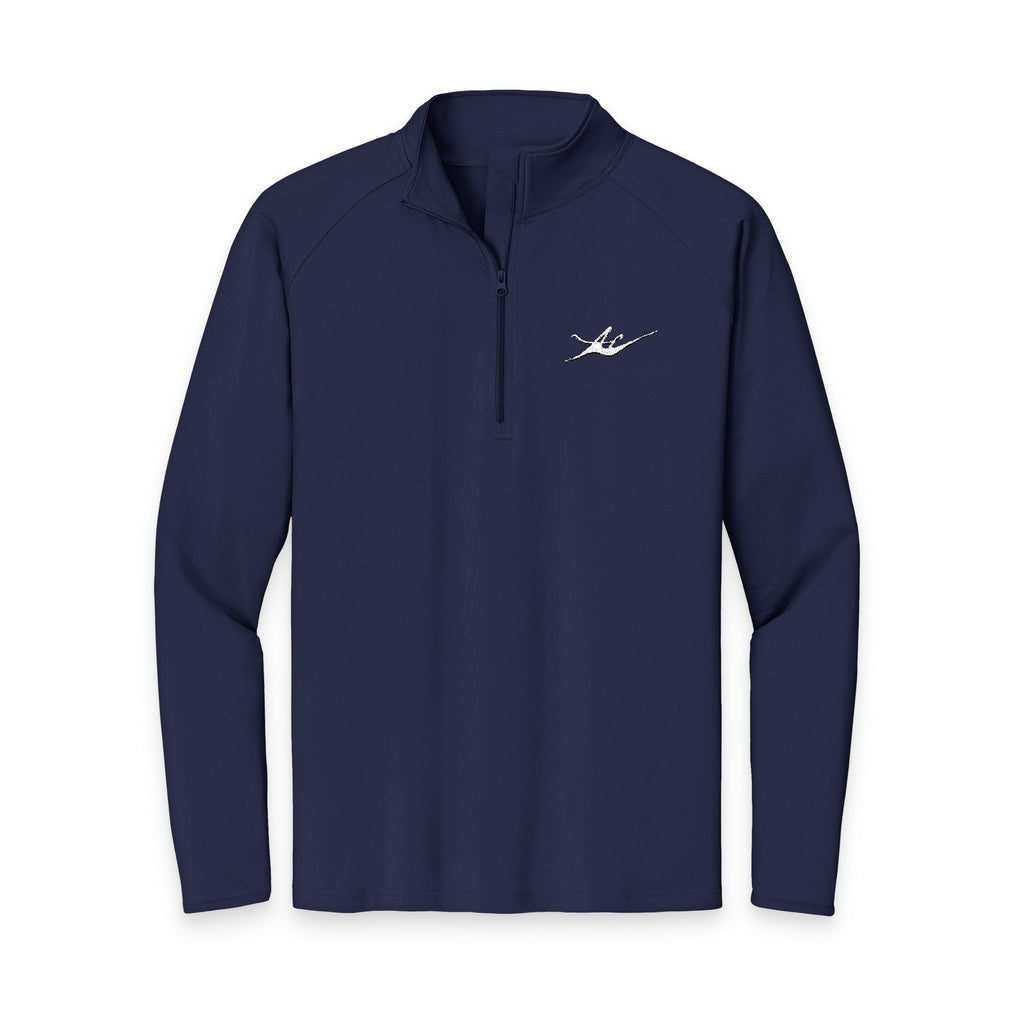 Men's Embroidered Kayak Quarter-Zip Pullover | Lightweight Moisture-Wicking Performance Top