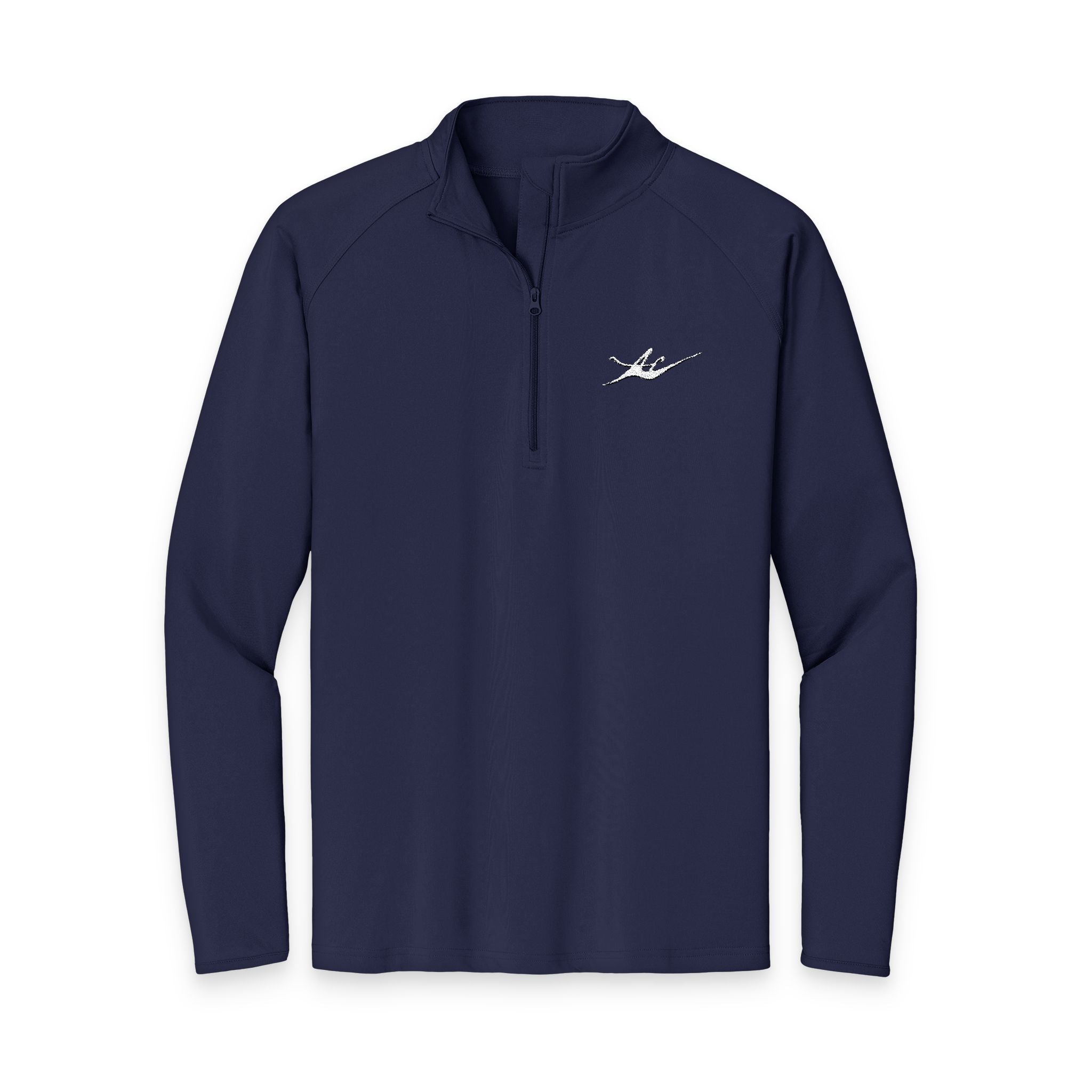 Men's Embroidered Kayak Quarter-Zip Pullover | Lightweight Moisture-Wicking Performance Top