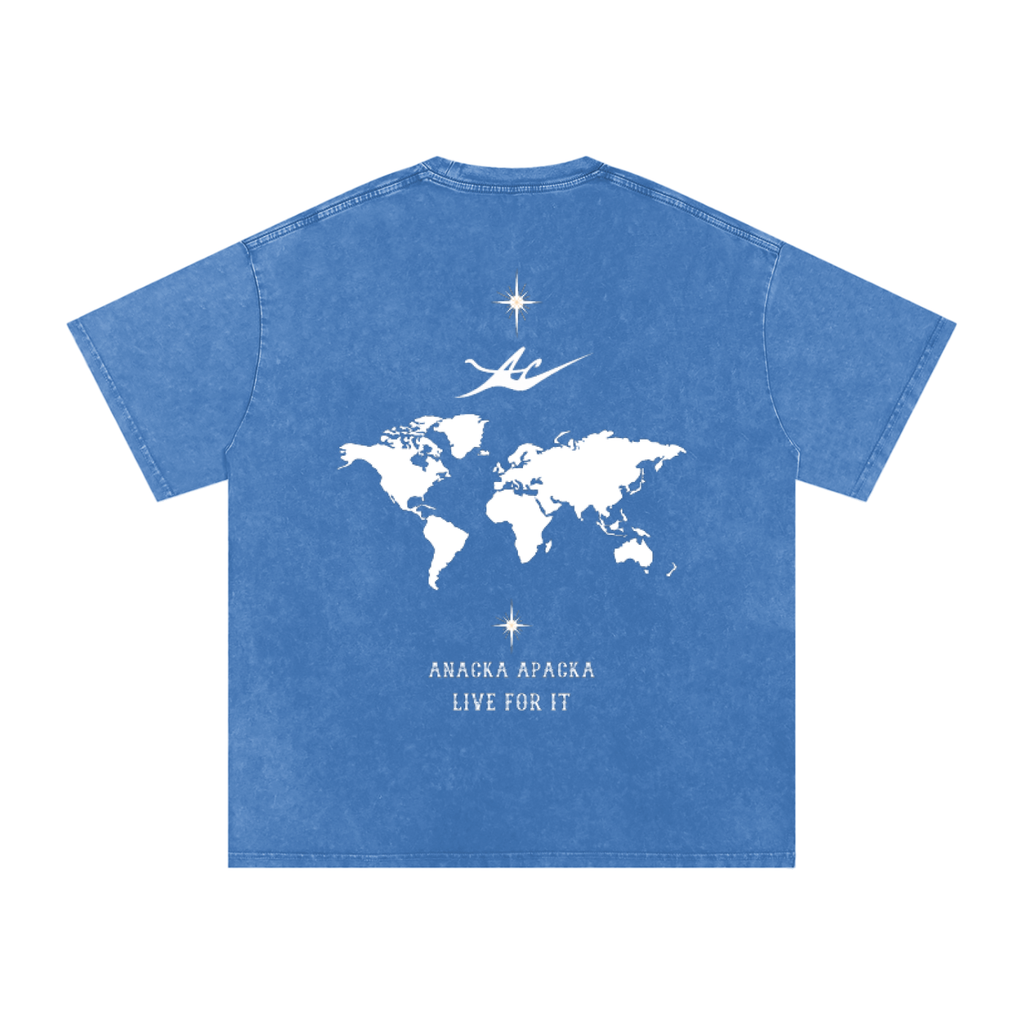 Unisex Snow Washed Oversized Cotton T-Shirt