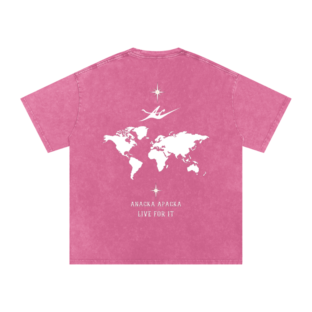 Unisex Snow Washed Oversized Cotton T-Shirt