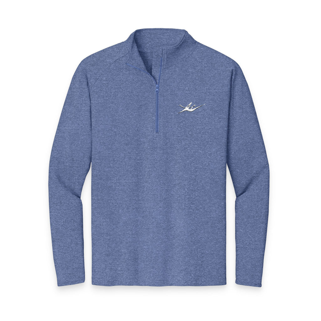 Men's Embroidered Kayak Quarter-Zip Pullover | Lightweight Moisture-Wicking Performance Top