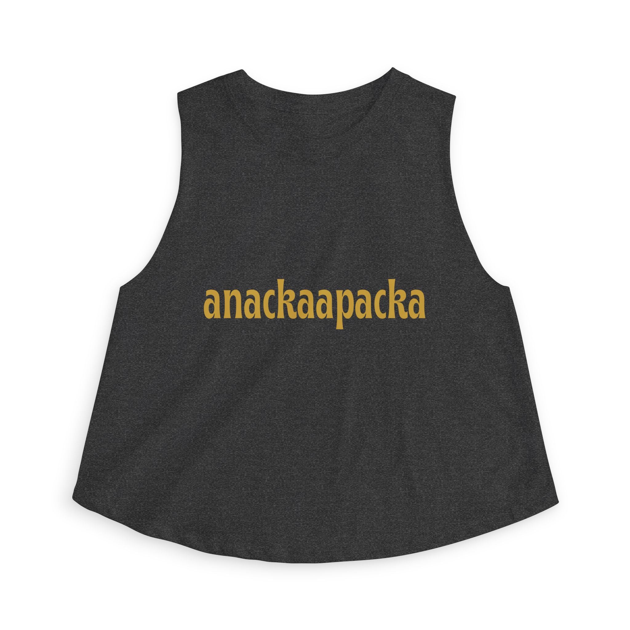 Women's Retro Script Graphic Crop Tank Top