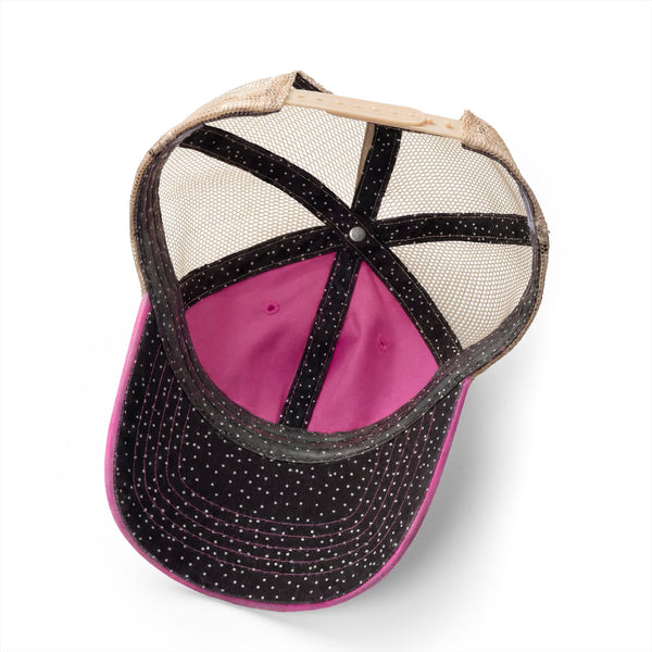 Women's Washed Mesh-Back Cap with Embroidered Logo