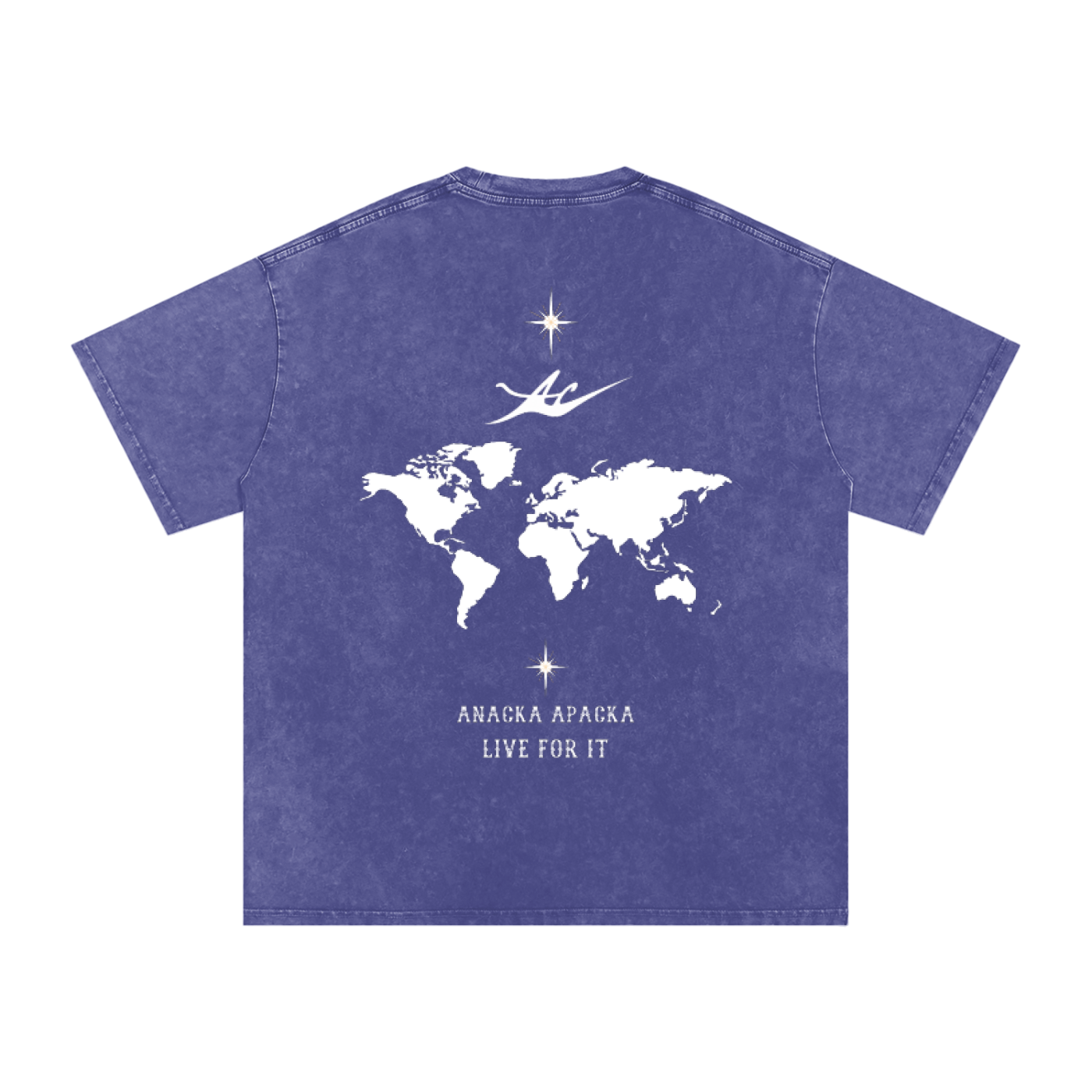 Unisex Snow Washed Oversized Cotton T-Shirt