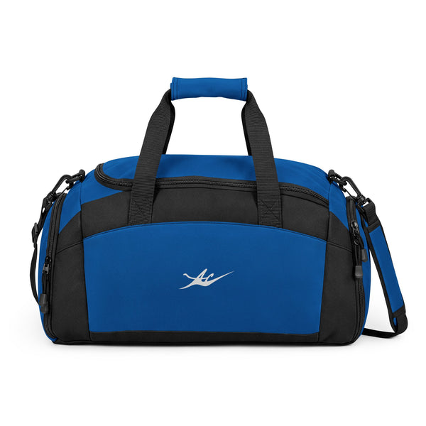 Black Performance Gym Duffle Bag with Adjustable Shoulder Strap