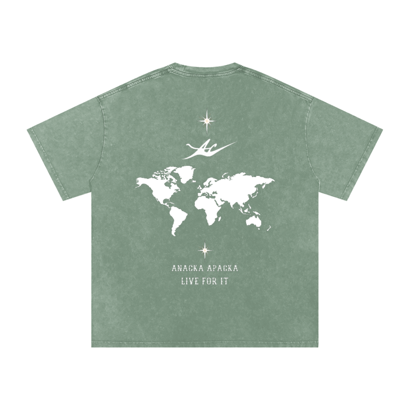 Unisex Snow Washed Oversized Cotton T-Shirt