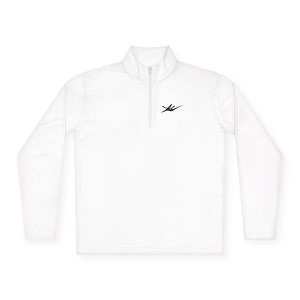 Unisex Embroidered Logo Quarter-Zip Performance Pullover