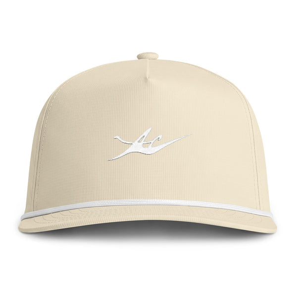 Sunwashed Rope Cap with Embroidered Logo