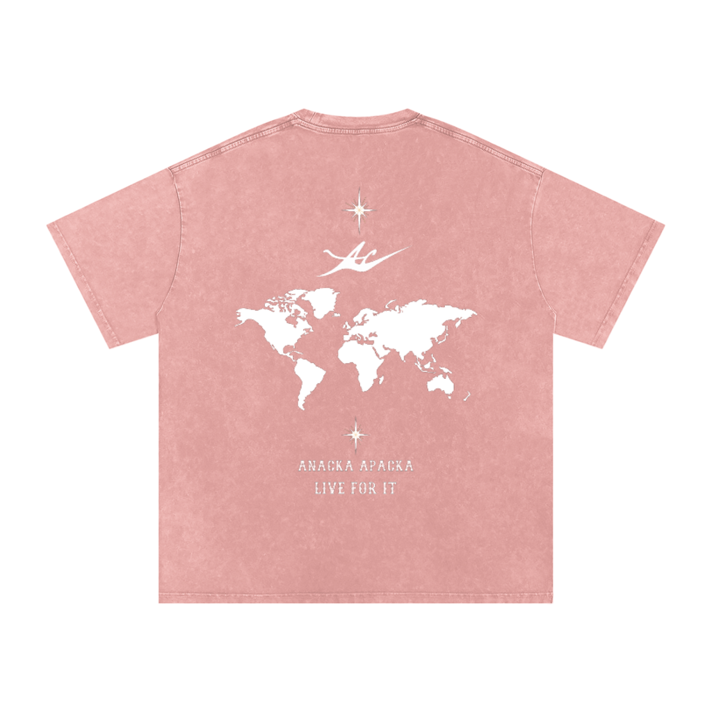 Unisex Snow Washed Oversized Cotton T-Shirt