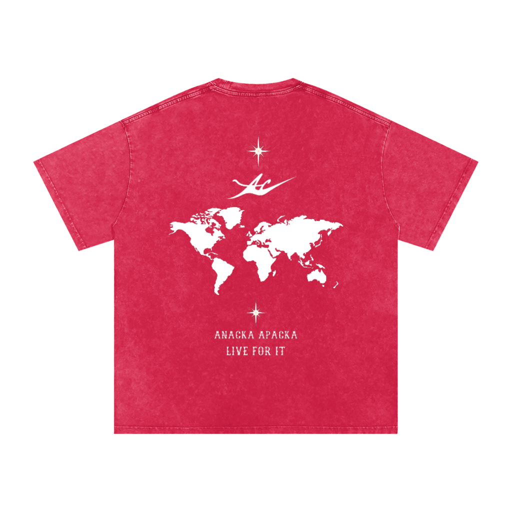 Unisex Snow Washed Oversized Cotton T-Shirt