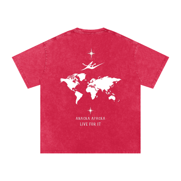 Unisex Snow Washed Oversized Cotton T-Shirt