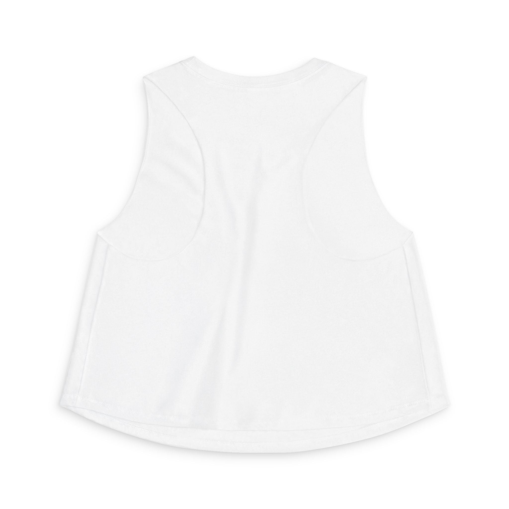 Women's Retro Script Graphic Crop Tank Top