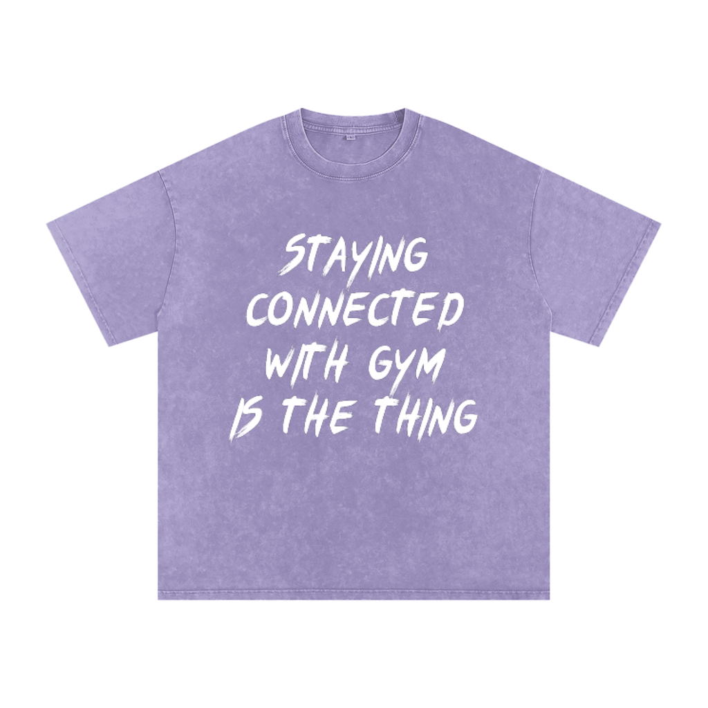 Unisex Snow Washed Oversized Cotton T-Shirt