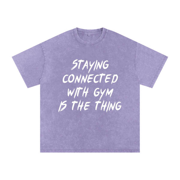 Unisex Snow Washed Oversized Cotton T-Shirt