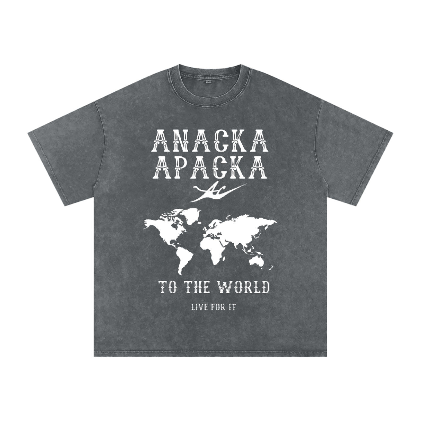 Unisex Snow Washed Oversized Cotton T-Shirt