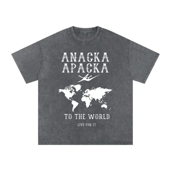 Unisex Snow Washed Oversized Cotton T-Shirt