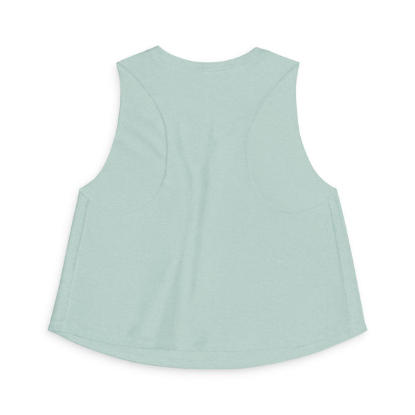 Women's Retro Script Graphic Crop Tank Top