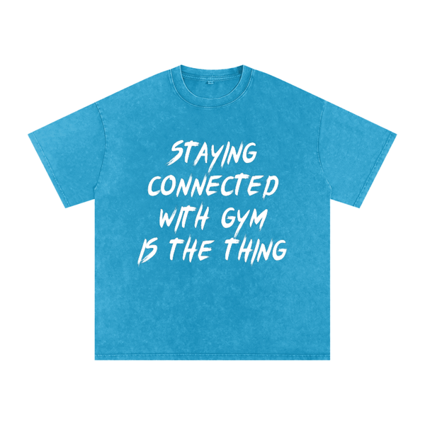 Unisex Snow Washed Oversized Cotton T-Shirt