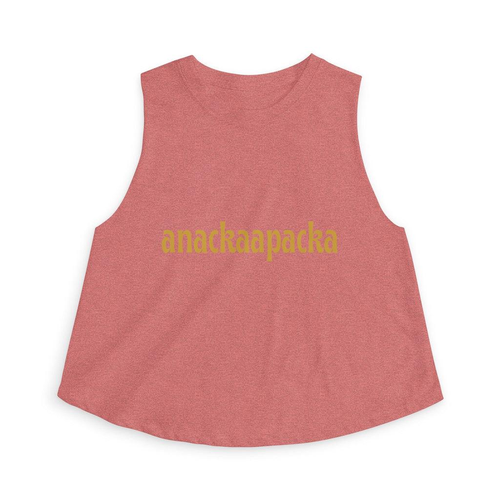 Women's Retro Script Graphic Crop Tank Top