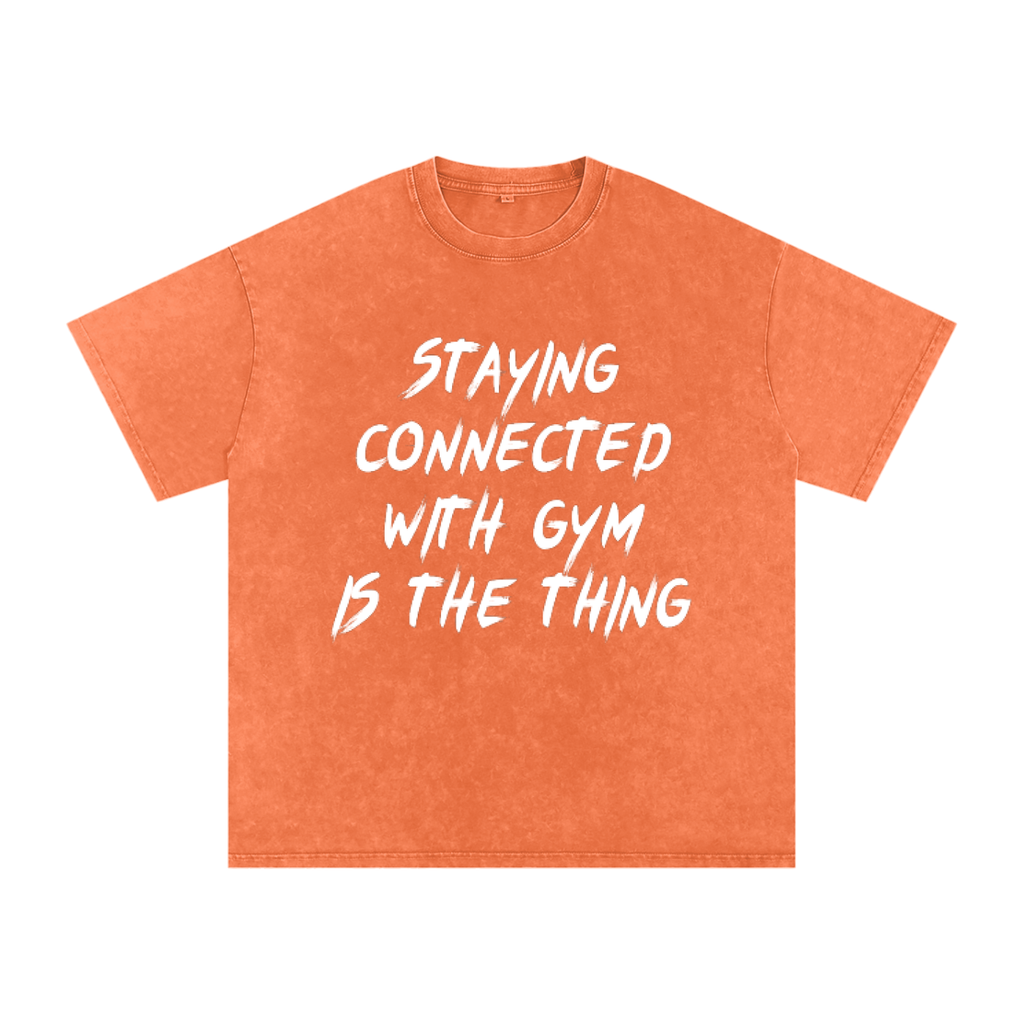 Unisex Snow Washed Oversized Cotton T-Shirt