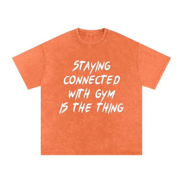 Unisex Snow Washed Oversized Cotton T-Shirt