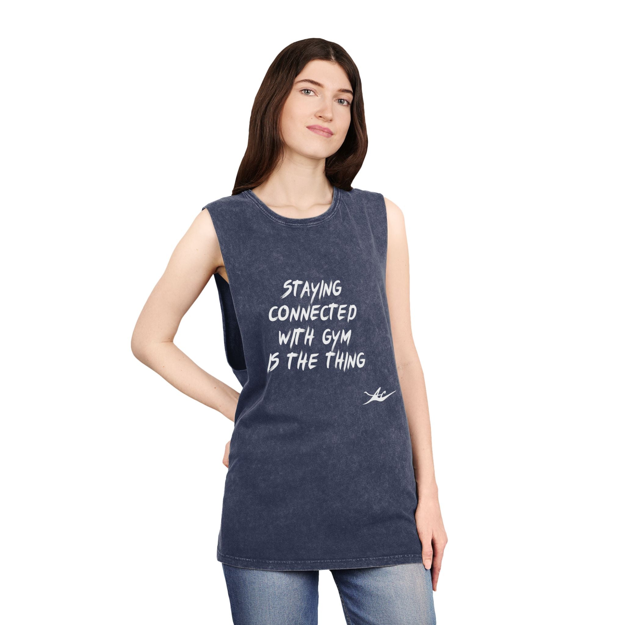 Unisex Anacka Apacka Stonewashed Gym Tank Top