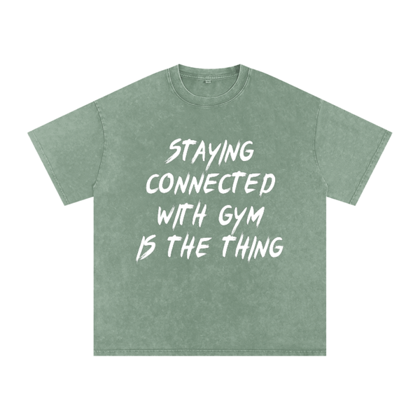 Unisex Snow Washed Oversized Cotton T-Shirt