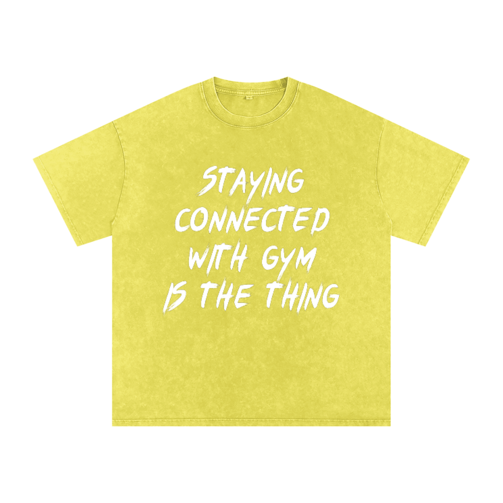 Unisex Snow Washed Oversized Cotton T-Shirt