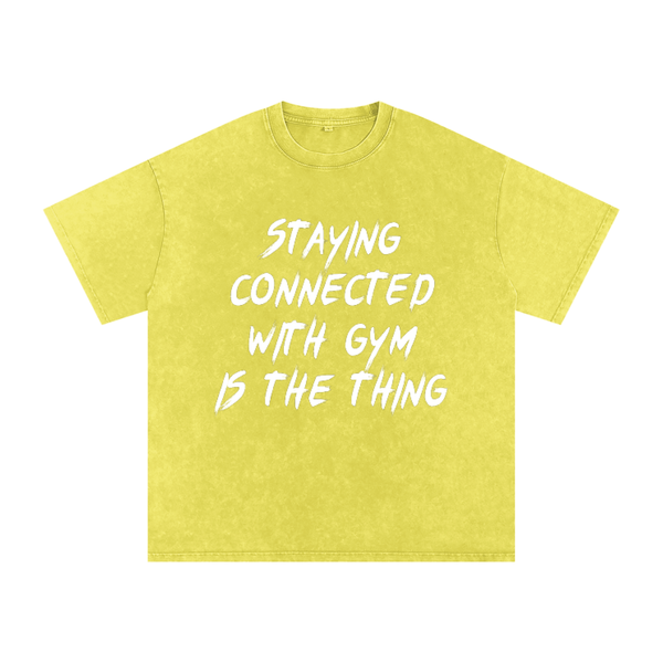 Unisex Snow Washed Oversized Cotton T-Shirt