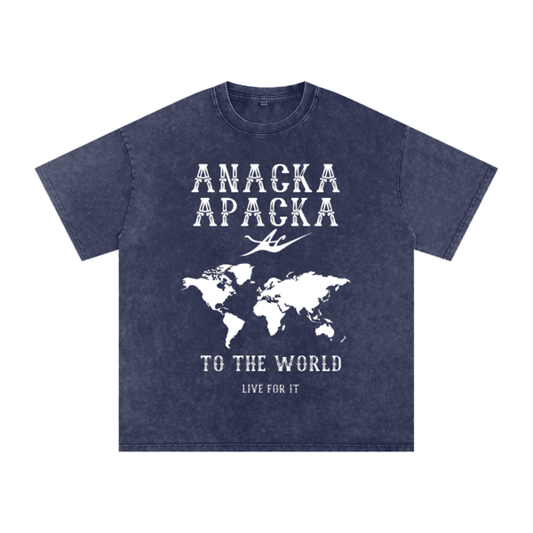 Unisex Snow Washed Oversized Cotton T-Shirt