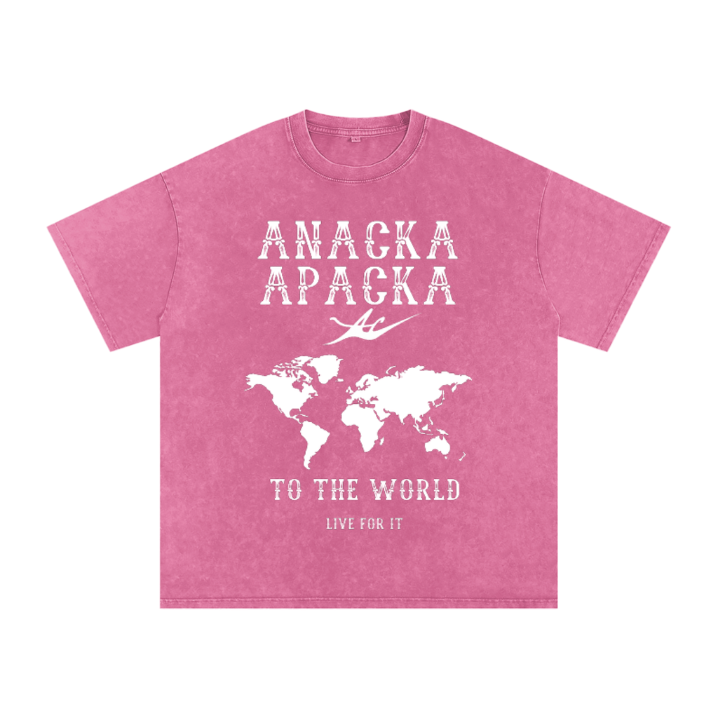 Unisex Snow Washed Oversized Cotton T-Shirt