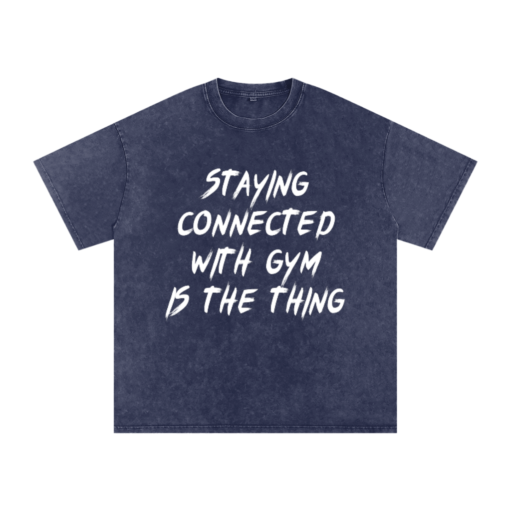 Unisex Snow Washed Oversized Cotton T-Shirt