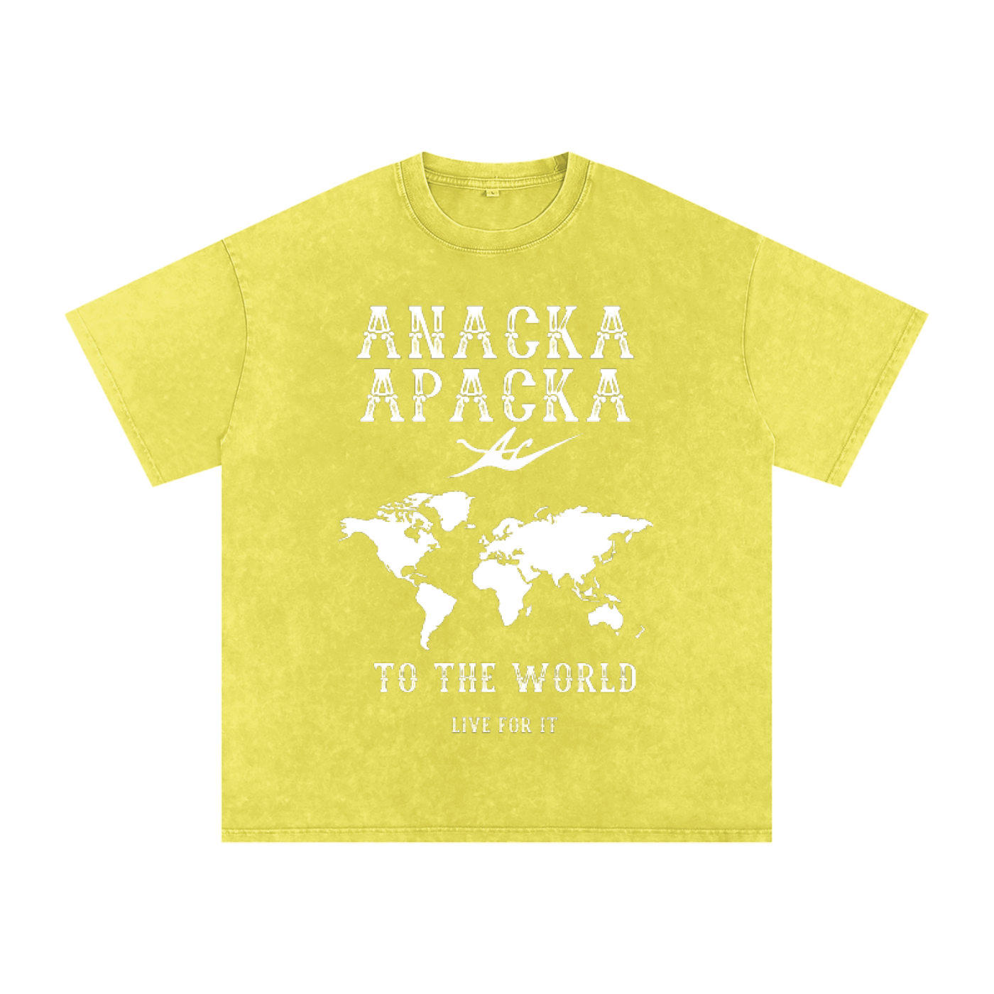 Unisex Snow Washed Oversized Cotton T-Shirt