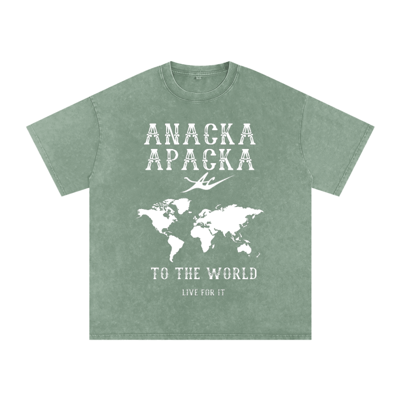 Unisex Snow Washed Oversized Cotton T-Shirt