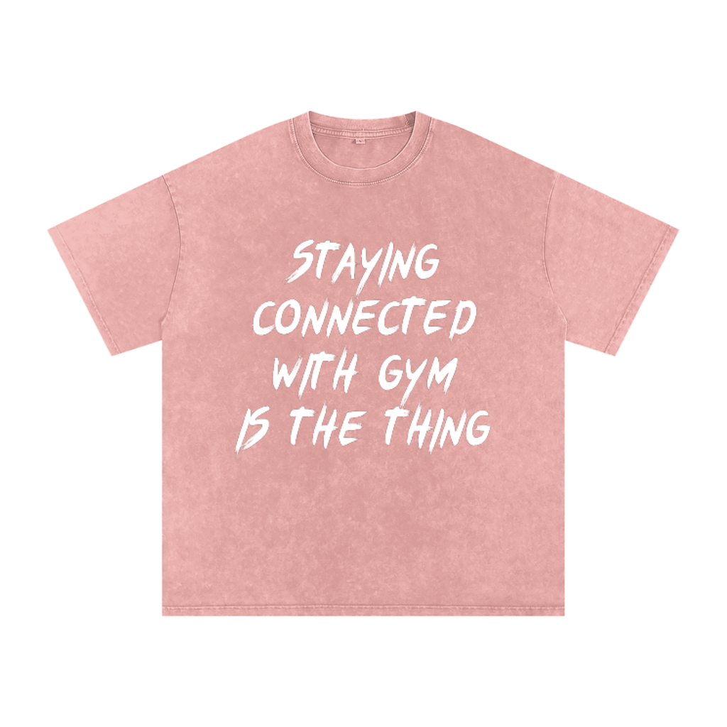 Unisex Snow Washed Oversized Cotton T-Shirt