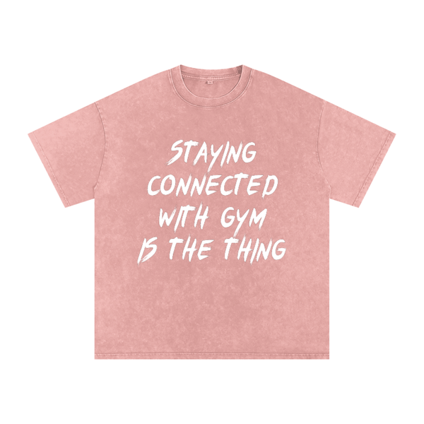 Unisex Snow Washed Oversized Cotton T-Shirt