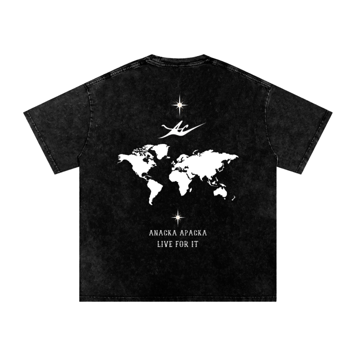 Unisex Snow Washed Oversized Cotton T-Shirt Secondary image
