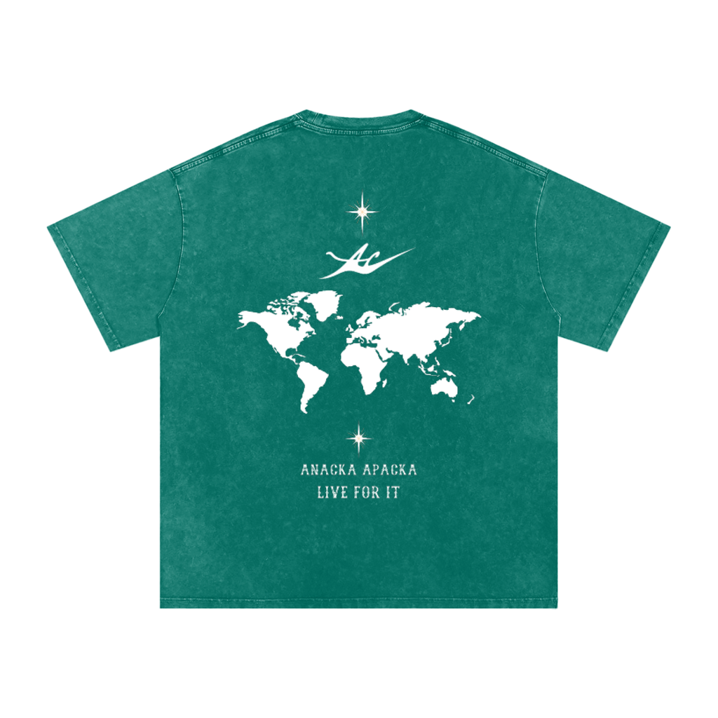 Unisex Snow Washed Oversized Cotton T-Shirt