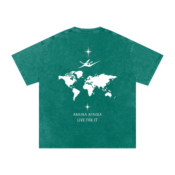 Unisex Snow Washed Oversized Cotton T-Shirt