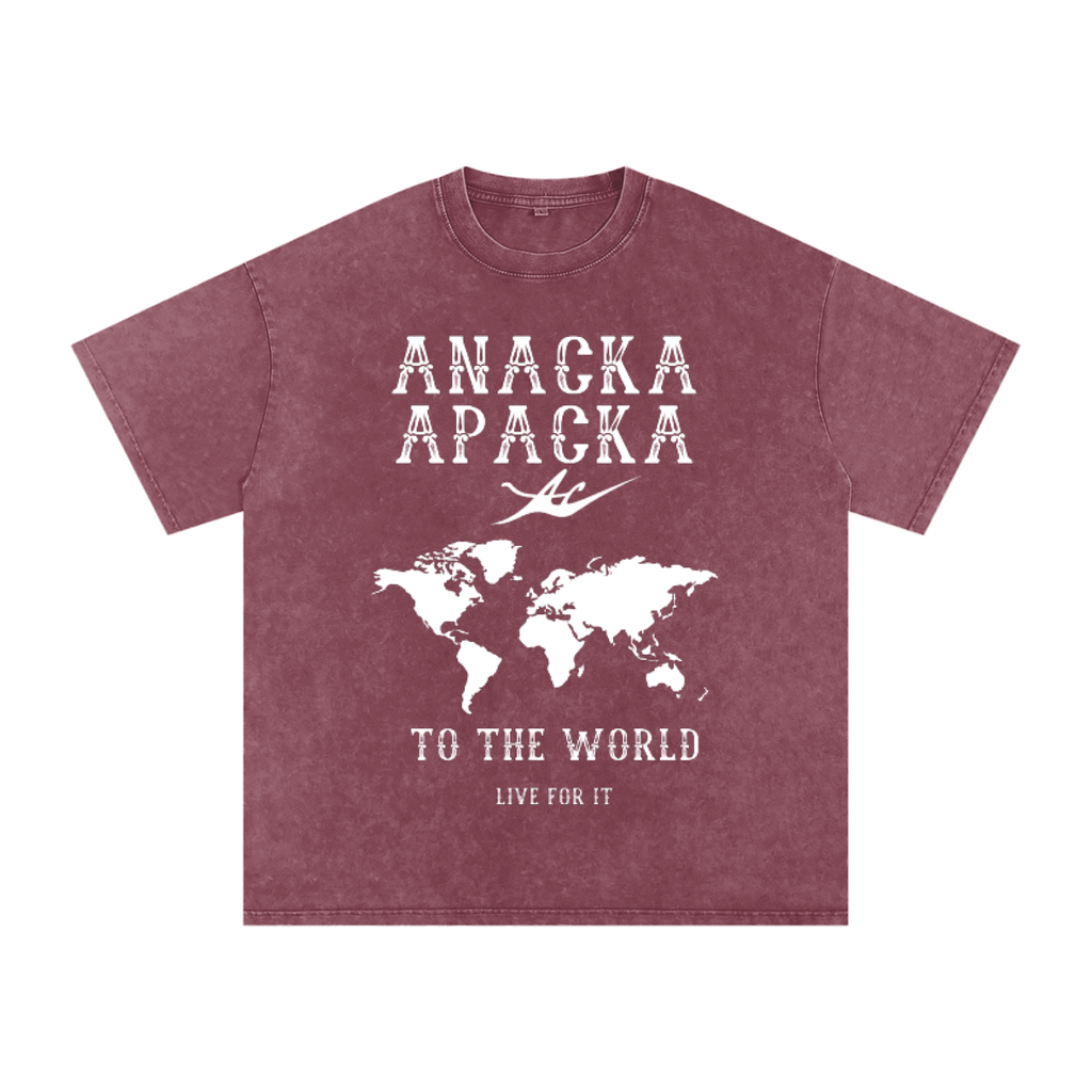 Unisex Snow Washed Oversized Cotton T-Shirt