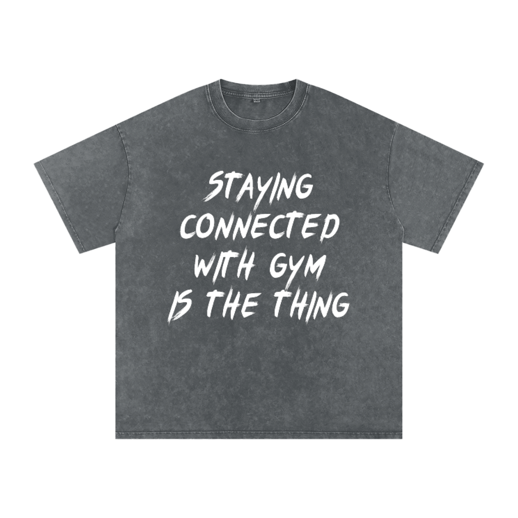 Unisex Snow Washed Oversized Cotton T-Shirt
