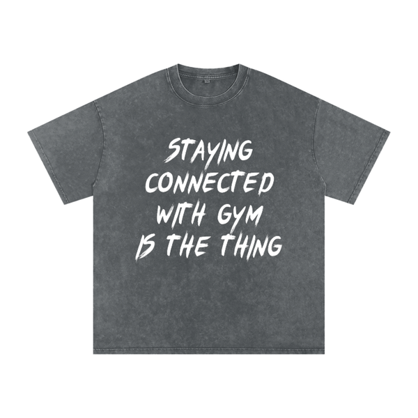 Unisex Snow Washed Oversized Cotton T-Shirt