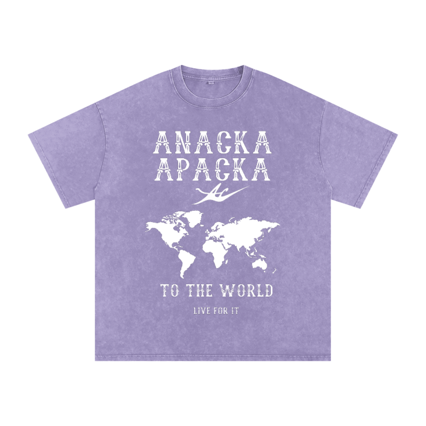 Unisex Snow Washed Oversized Cotton T-Shirt