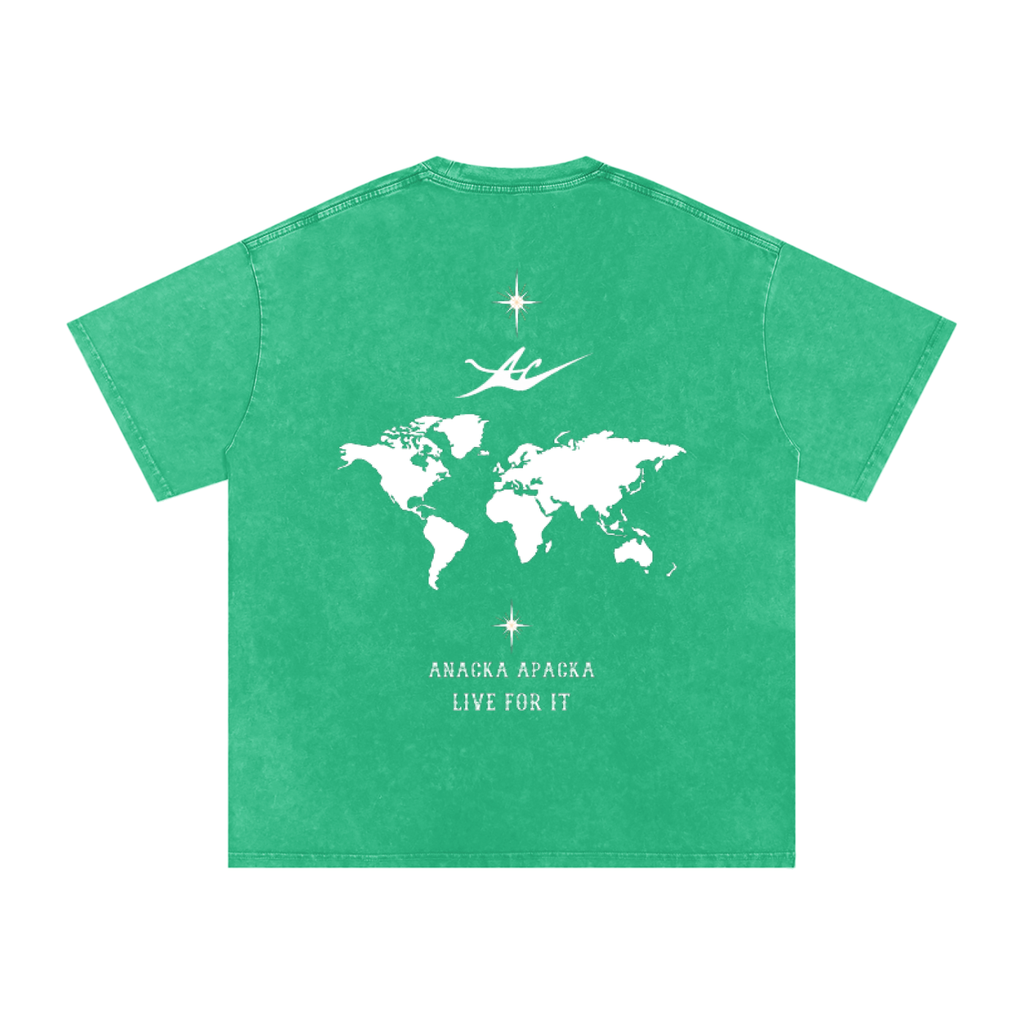 Unisex Snow Washed Oversized Cotton T-Shirt